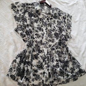 EuC 3x sheer Mblm blouse